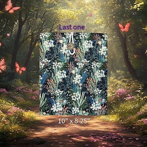 Custodia per libro delle fate: custodia imbottita per eReader, supporto per tablet in tessuto di felce floreale