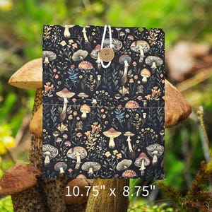 Alice’s Mushroom BookSleeve -Fern BookSleeve -Woods Tablet Pouch -Floral Wonderland Padded Book Protector -Garden Readers Book Beau