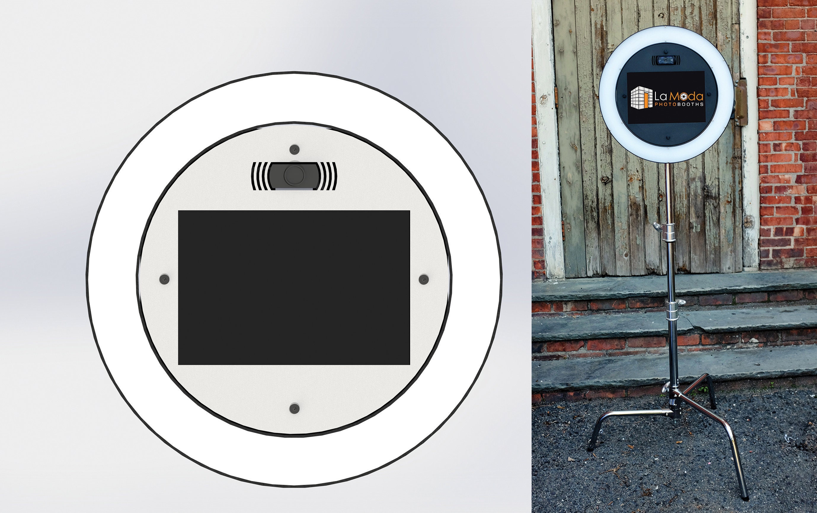 Camera Signing Booth Web Cam Photo Booth Modern, Sleek, Versatile #1 Highest Quality Booth ...