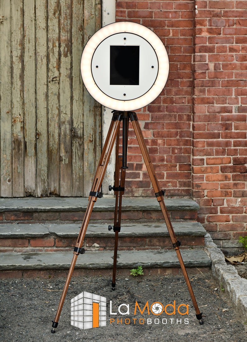 IPad Photo Booth Wood Tripod, Led Ring Light. IN STOCK Etsy