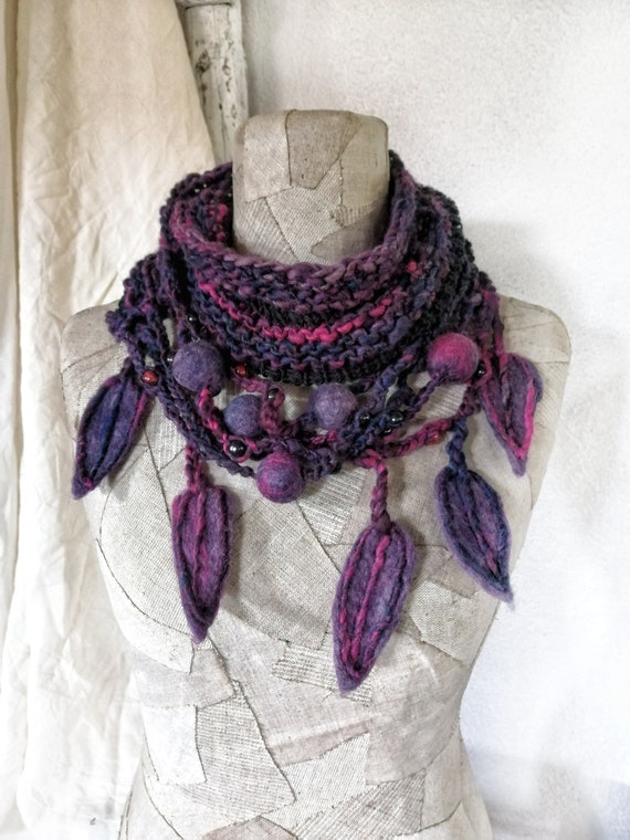 Bohemian scarf best sale necklace