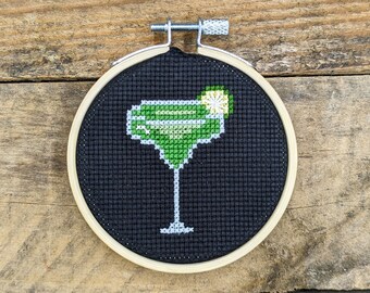 Cocktail Series Margarita Cross Stitch Pattern - PDF DOWNLOAD