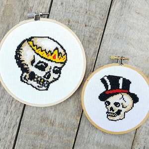 Skull Brothers Cross Stitch Pattern Bundle - PDF INSTANT DOWNLOAD