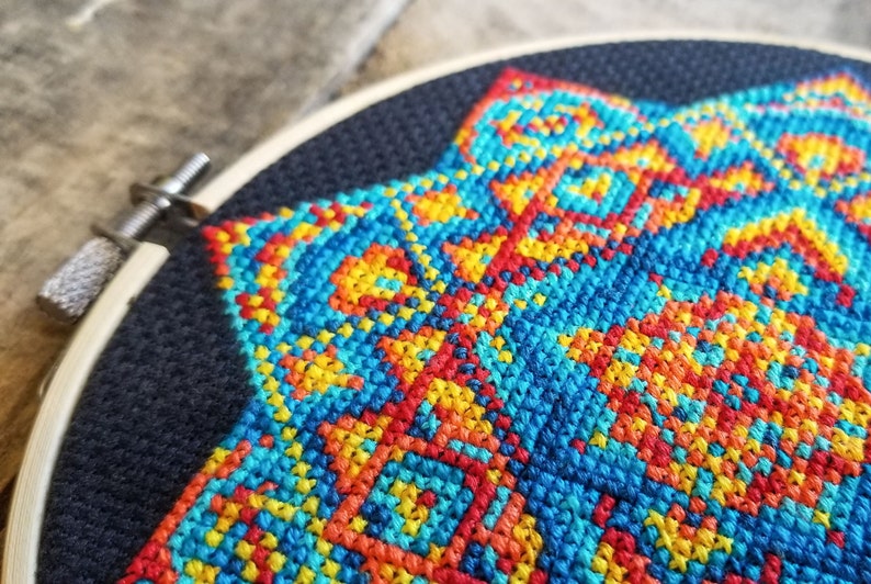 Southwest Mosaic Cross Stitch Pattern Instant PDF DOWNLOAD Etsy