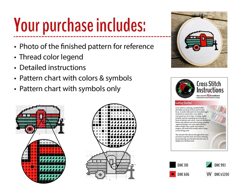 PDF DOWNLOAD Swallow Tattoo Cross Stitch Pattern