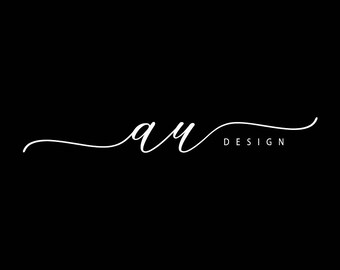 Beautiful Initial 2 Letters Signature Photography logo, Premade Watercolor Logo, Modern Watermark Logo, Handwriting Font Logo I2LSL-V13