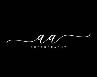 Beautiful Initial 2 Letters Signature Photography logo, Premade Watercolor Logo, Modern Watermark Logo, Handwriting Font Logo I2LSL-V3
