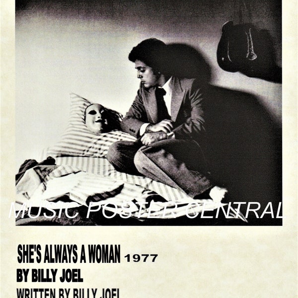 Billy Joel- The Stranger-SHE'S ALWAYS A WOMAN 11X14 Poster