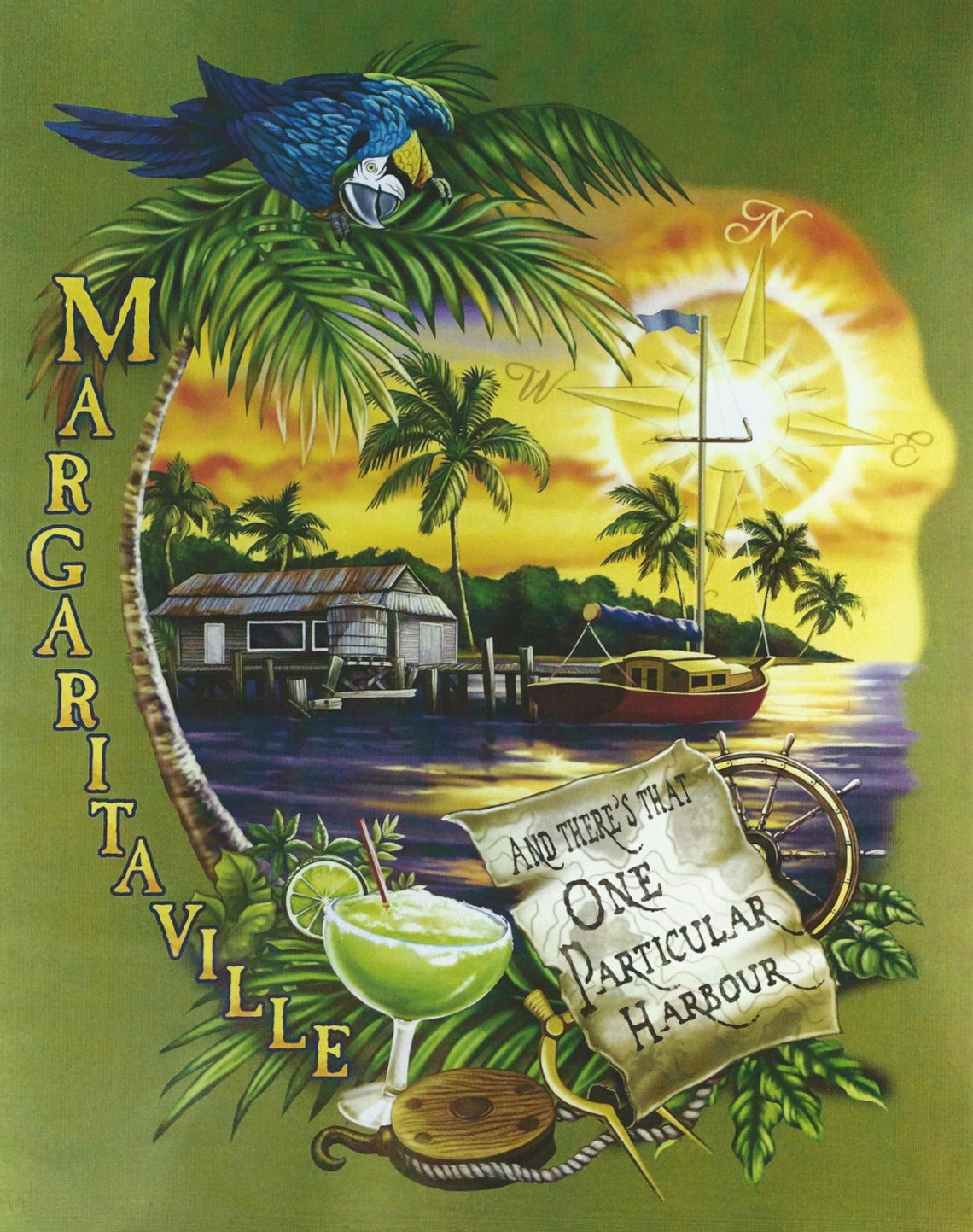 Jimmy Buffett 1983 One Particular Harbor 11 X 14 Poster - Etsy