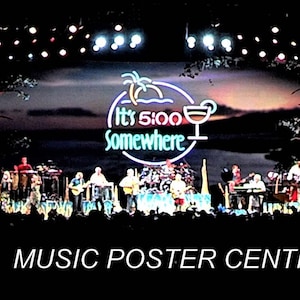 Jimmy Buffett 11x17 It's 5 O'Clock Somewhere Concert Stage Poster