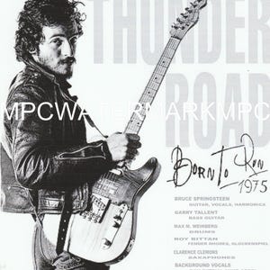 Bruce Springsteen Thunder Road 1975 B&W 11x17 Poster- NEW!