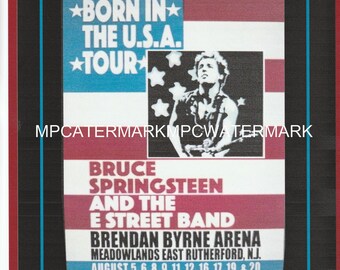 Bruce Springsteen Erstes UK-Konzert Poster – Druck Oder Gerahmt, Limitierte Edition