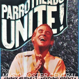 Jimmy Buffett Feeding Frenzy Music Poster- Fins uPH
