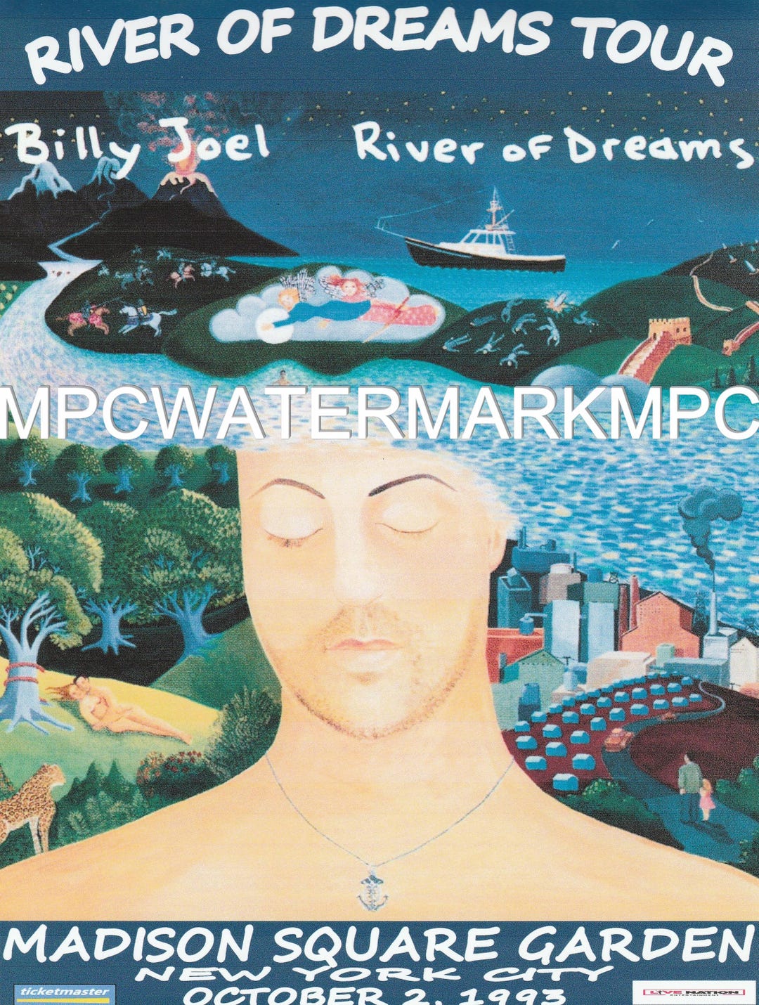 Billy Joel River of Dreams 1993 Tour Posters - Etsy