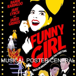 Funny Girl Broadway Musical 11x17 Color Poster