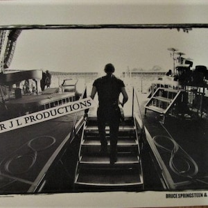 Bruce Springsteen - Rare Springsteen Poster &quot;Taking the stage&quot; Black & White 11x17 Columbia Concert Poster... Free S/H.