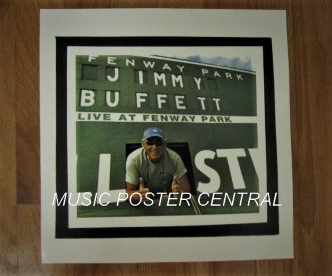 Jimmy Buffett at Fenway Park Scoreboard Color Poster Etsy