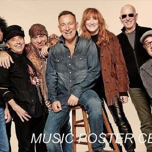 Bruce Springsteen NUEVO 11x17 y la banda de e street SNL Póster
