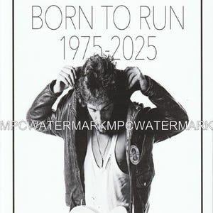 Bruce Springsteen Born To Run 50th Anniversary 11x17 Poster