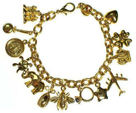 Joan Rivers charm bracelet new stunning | Etsy