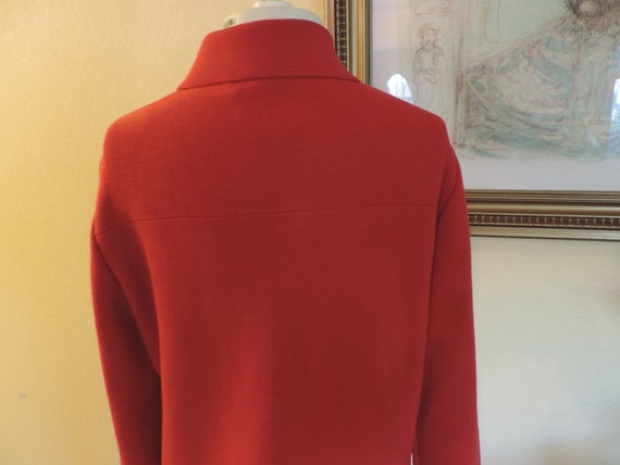 Vintage Dorce Wool Knitwear Red Cardigan Size M W… - image 4