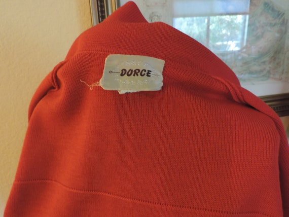 Vintage Dorce Wool Knitwear Red Cardigan Size M W… - image 5