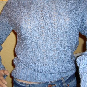 Vintage RBK Turtleneck knitted sweater size M blueish grey