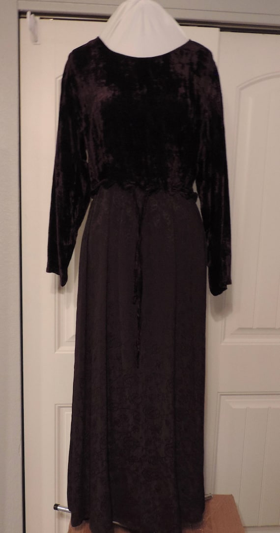 Vintage deep purple dress , Bila 1990's Bohemian S