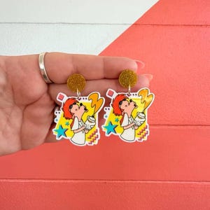 Powerline cheese dude stud earrings
