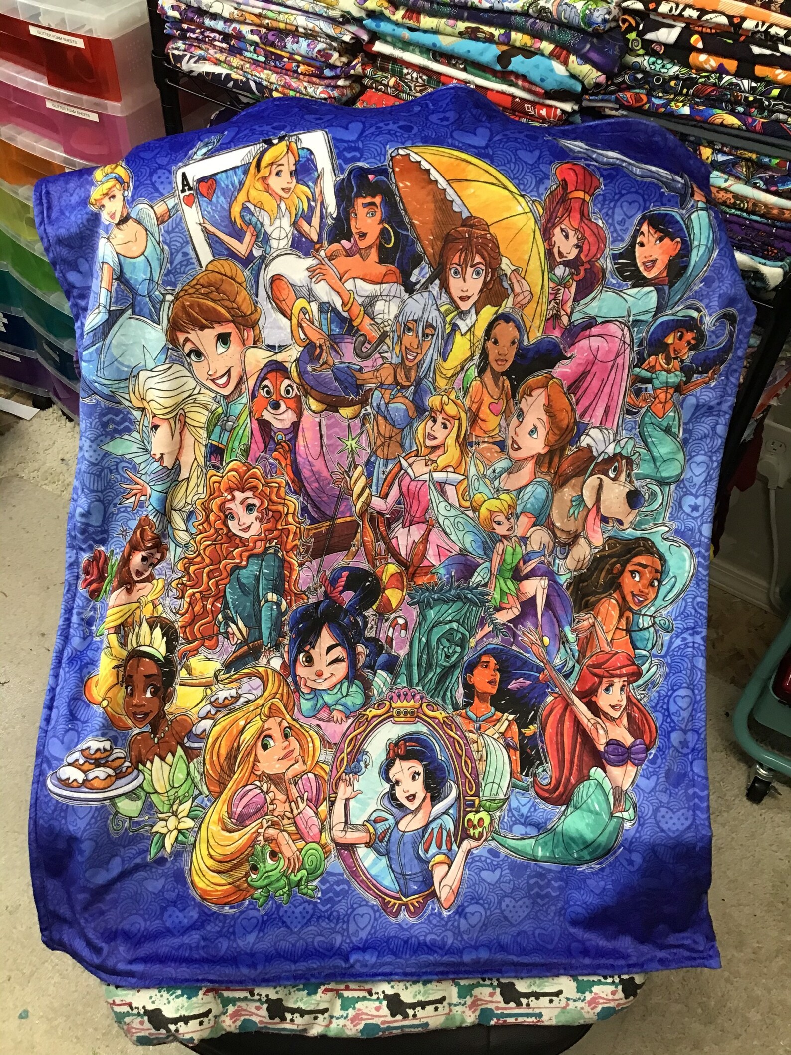 Disney Princess Baby Blanket/toddler Blanket Etsy