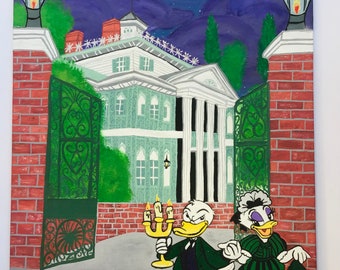 Disney’s haunted mansion inspired painting