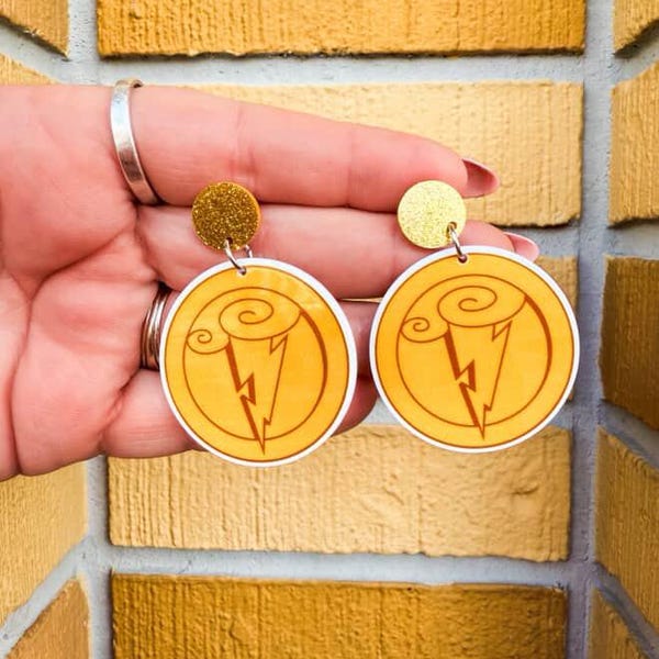 Hercules medallion stud earrings