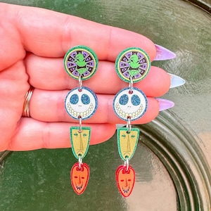 Boggie man dangle drop stud earring