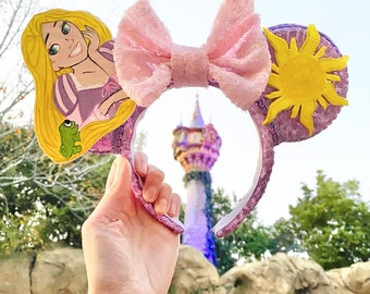 Tangled inspired hand painted ears