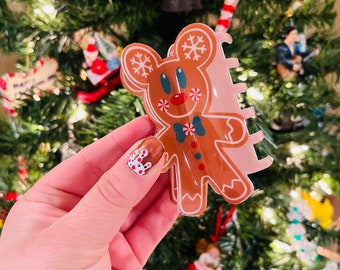 Gingerbread mouse claw clip