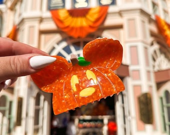 Pumpkin Mouse  inspired hair clips