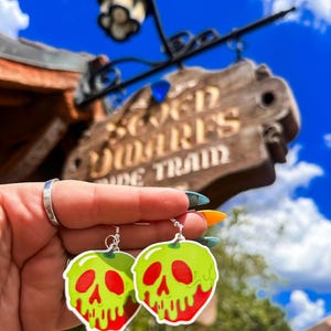 Poison apple  dangle earrings