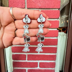 Cruella and puppy’s stud earrings