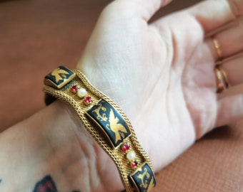 Vintage antique 1960s Spanish  bangle bracelet