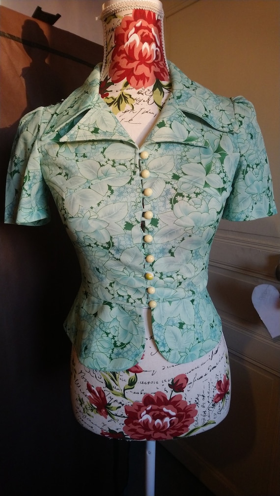Vintage 1970s does 1930s blouse