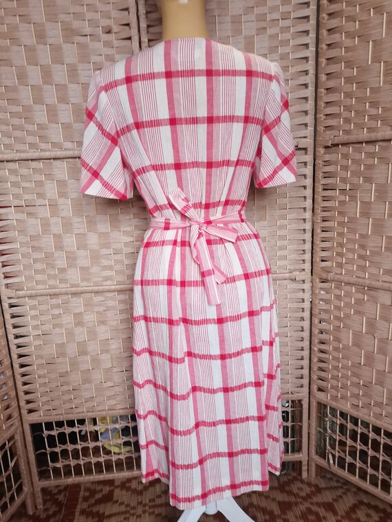 Vintage 1960s does 1940s dress Size M L - image 5