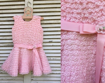 Layers and Layers of Pink Lace Little Girl's Party Dress