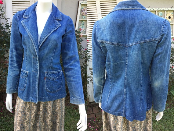 ladies denim blazer jacket