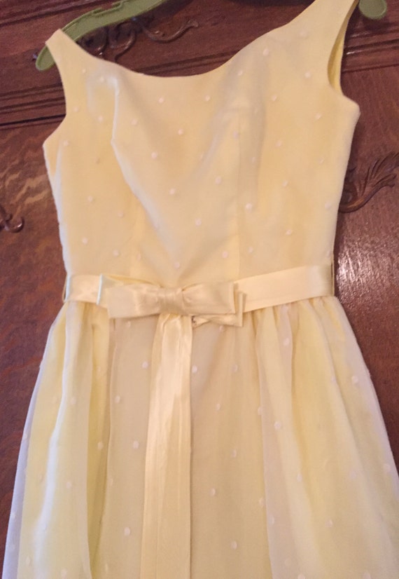 Emma Domb - Long Yellow Prom Bridesmaids Dress - image 3