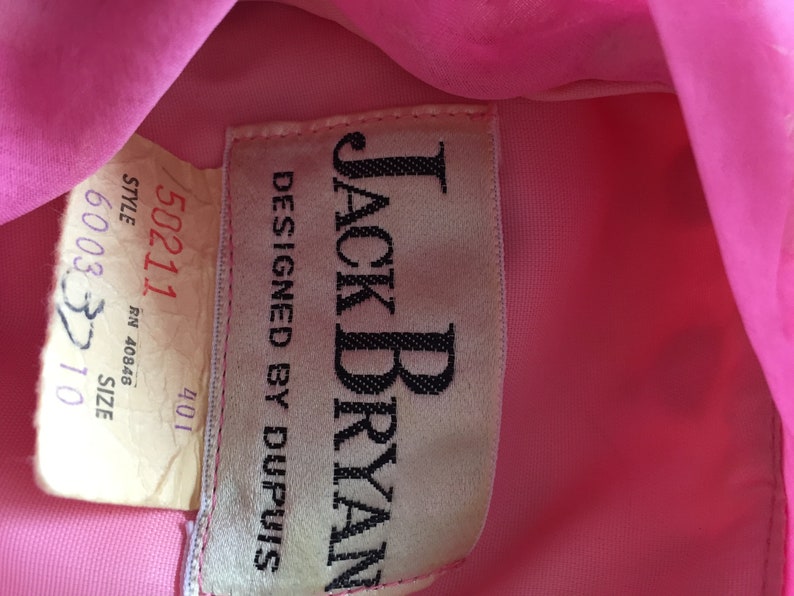 Jack Bryan Drop Waisted Pink Delight Dress - Etsy