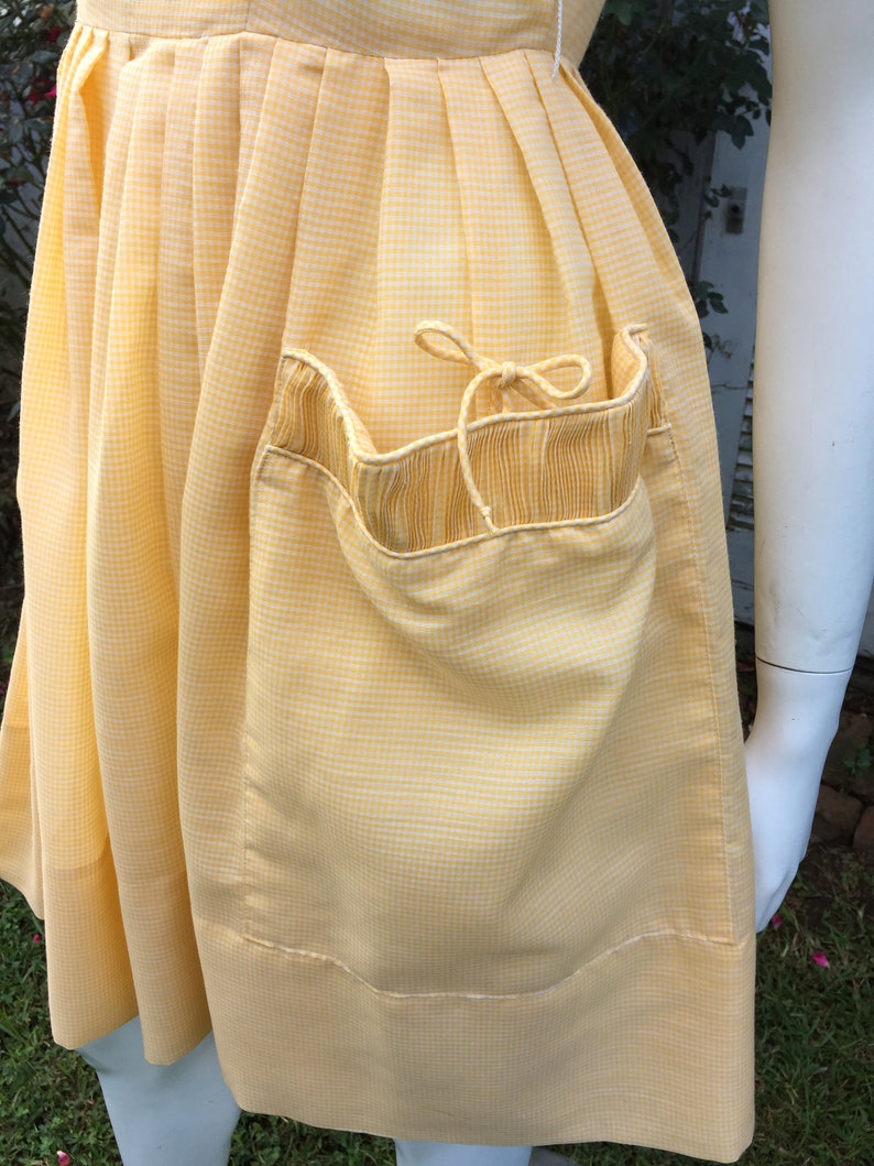 Yellow Gingham Sundress With Deep Pockets - Etsy
