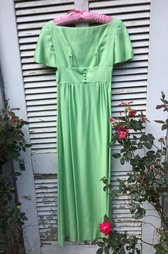 Lorrie Deb Petite Mint Green 60s Bridesmaid or Pr… - image 2