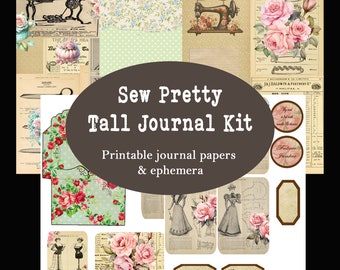 Kit de journal indésirable Sew Pretty Tall, journal indésirable, imprimable