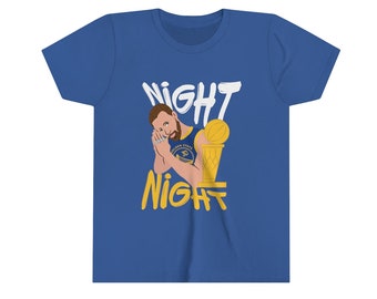 Steph Curry Night Night Golden State Warriors Jugend Kurzarm T-Shirt