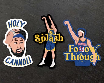 Klay Thompson Sticker Bundle (3 Stickers) Golden State Warriors NBA Basketball Vinyl